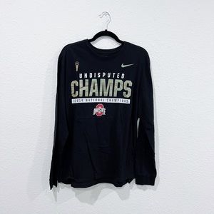 Ohio State 2014 Championship Long Sleeve Black Nike Tee - XL